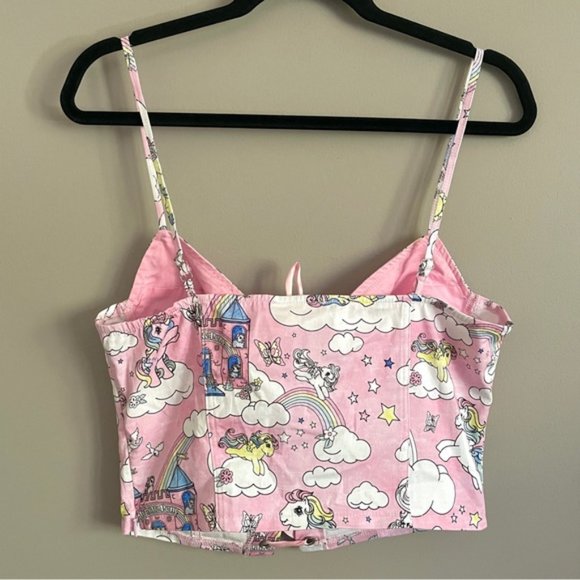 Dolls Kill x My Little Pony Divine Skies Twill Corset Top - XL, rare! - Picture 8 of 10